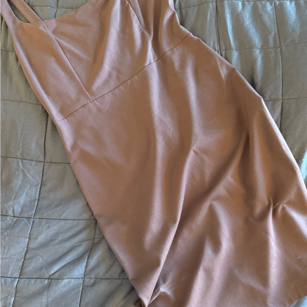 Nordstrom Strapless Dress in Soft Brown